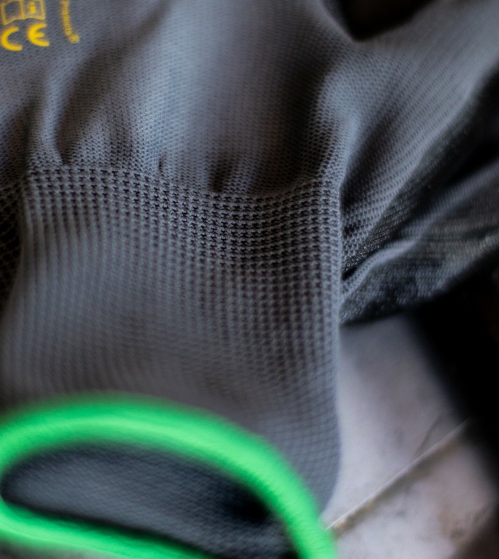 G & F 15196 Seamless Knit Nitrile Foam Coated Work Gloves, Black, 6 Pair Pack gallery