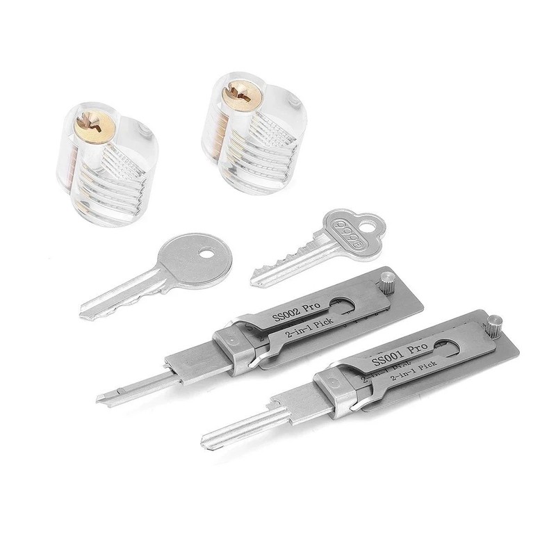 SS002 PRO Stainless Steel Key Decoder Pickup Tool Hand Tool O-ring Hook Pickup gallery