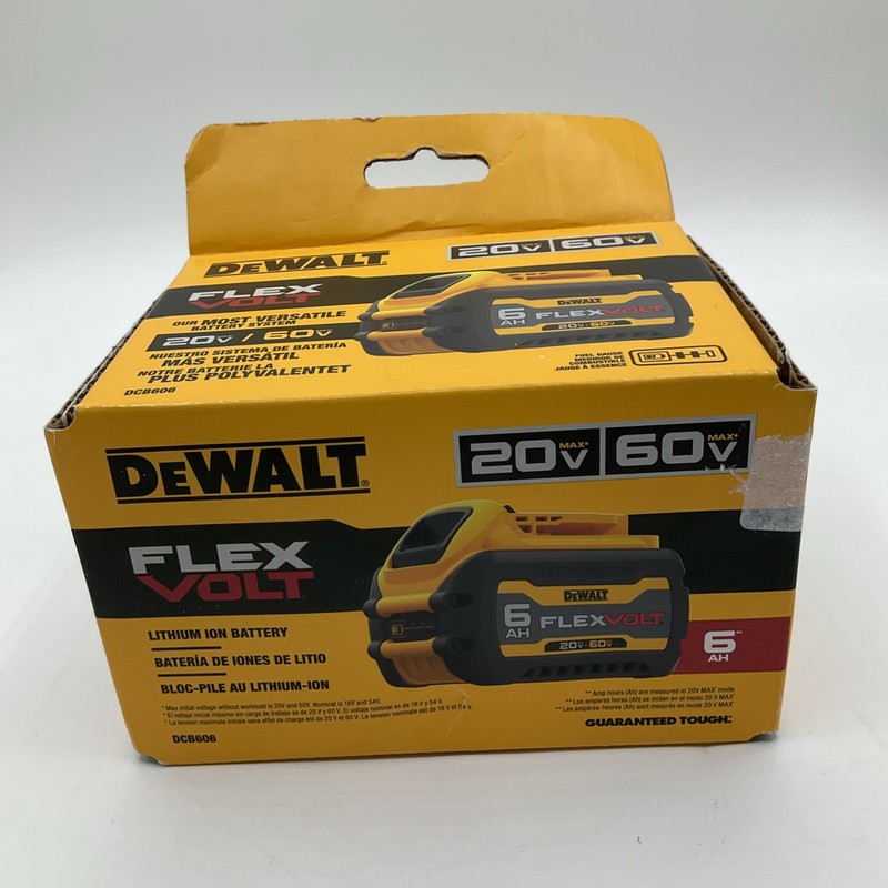NEW DEWALT DCB606 FLEXVOLT 20V/60V MAX 6Ah Lithium-Ion Battery