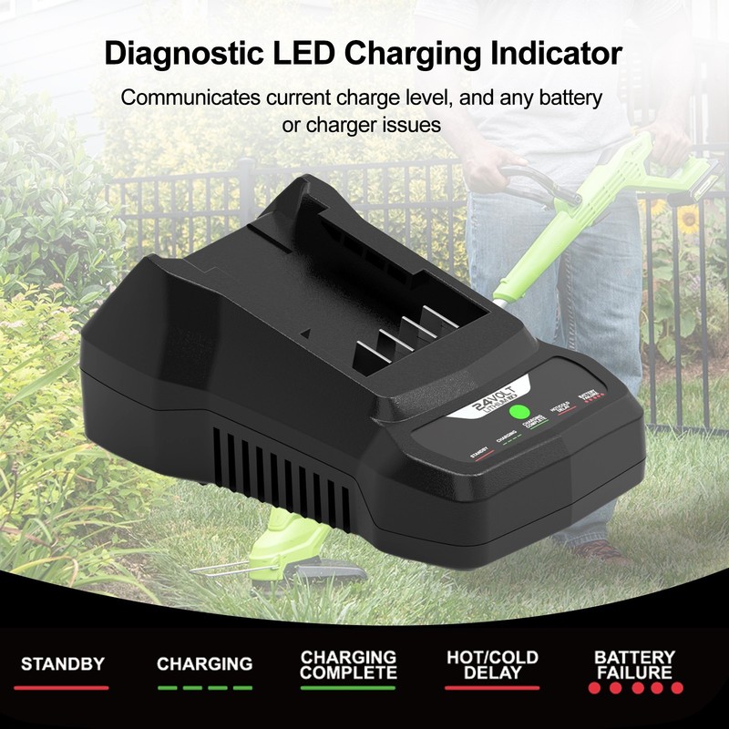 G24 Li-on 24V Charger for Greenworks 24 Volt Battery BAG708 BAG709 BAG710 BAG711 gallery