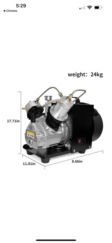 300Bar 30Mpa 4500psi Electric High Pressure Air Pump 40l/Min Compressor gallery