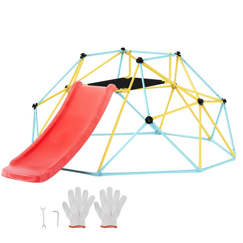 Climbing Dome for Kids 3 9 Years Old 8FT Geometric Dome Climber Slide,Jung