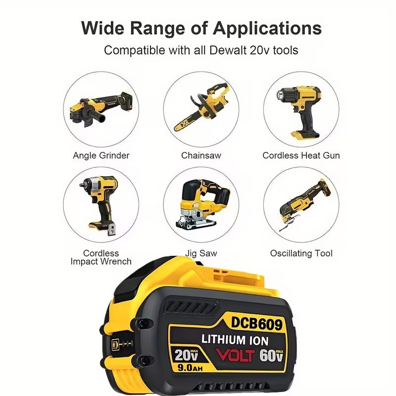 20/60 flex volt 9ah DeWalt replacement battery gallery