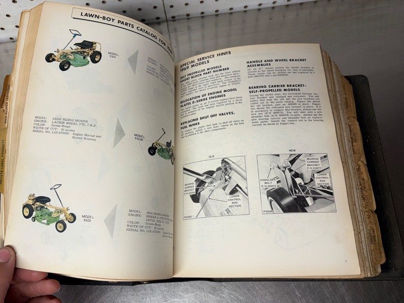 RARE Lawn Boy Dealer Service Manual & Parts Catalog Brick Top Loafer QuietFlite gallery
