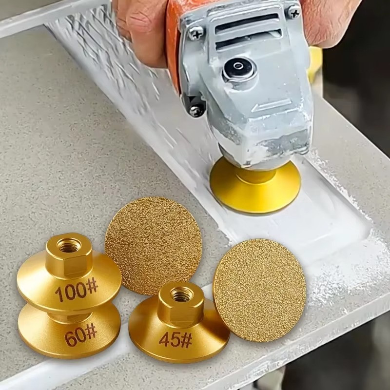 1pcs M10 Diamond Brazed Flat Grinding Head 2in (50mm) Marble Stone Disc – NEW