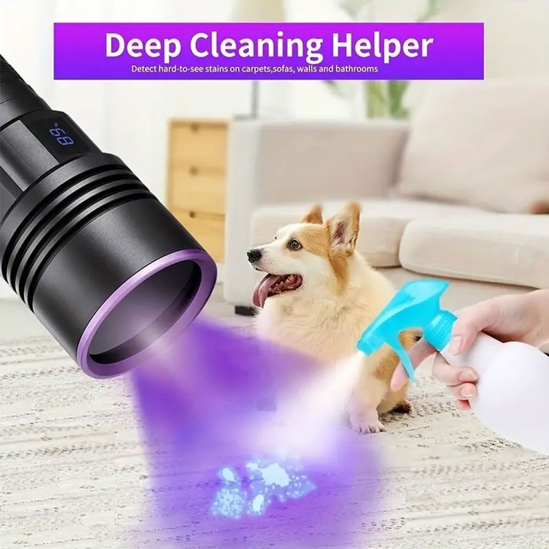 UV Light BlackLight 140W 365NM LED Flashlight Inspection Lamp USB Charging Torch gallery