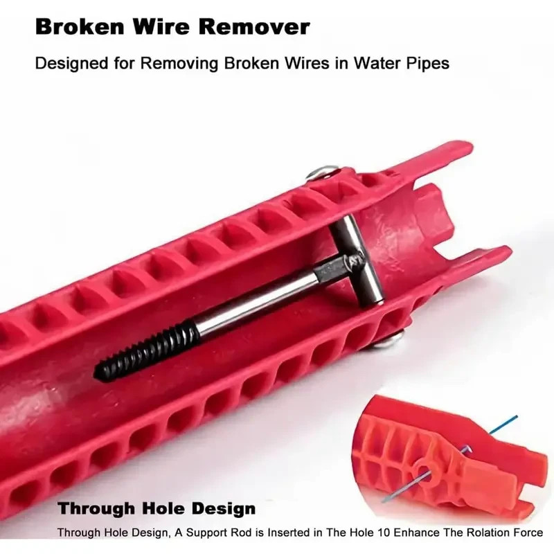 8 in 1 Faucet and Sink Installer Multifunctional Pipe Wrench for Kitchen & Home gallery