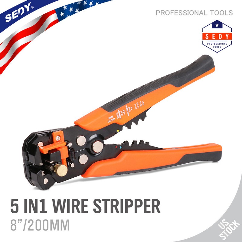 8″ Self-Adjusting Wire stripper Cable Cutter Crimper Electricians Crimping Tool