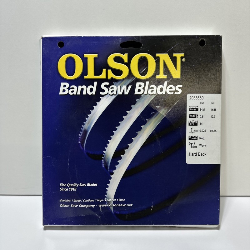 OLSON #2033660 BAND SAW BLADE 64.5″x0.5″x0.025″ 14 TPI BRAND NEW IN BOX