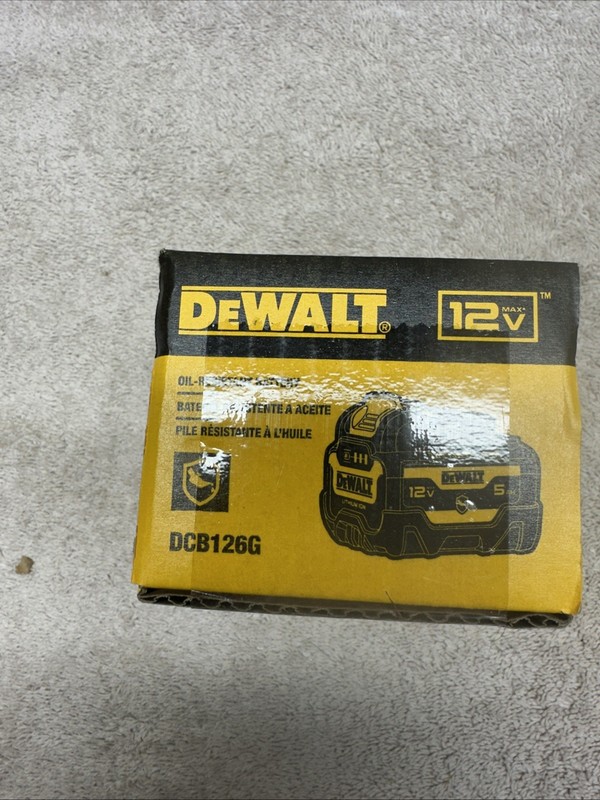 DEWALT DCB126G 12v Max 5ah Lightweight Lithium-ion Durable Oil Resistant Battery gallery