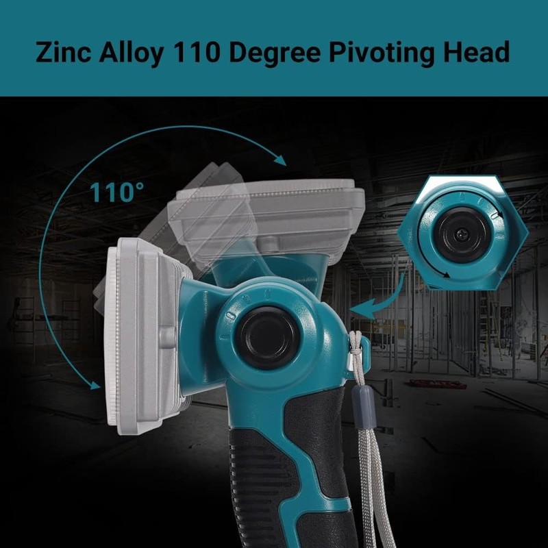 Bright 1000LM 9W Cordless LED Work Light Compatble with Makita 18V LXT Battery gallery