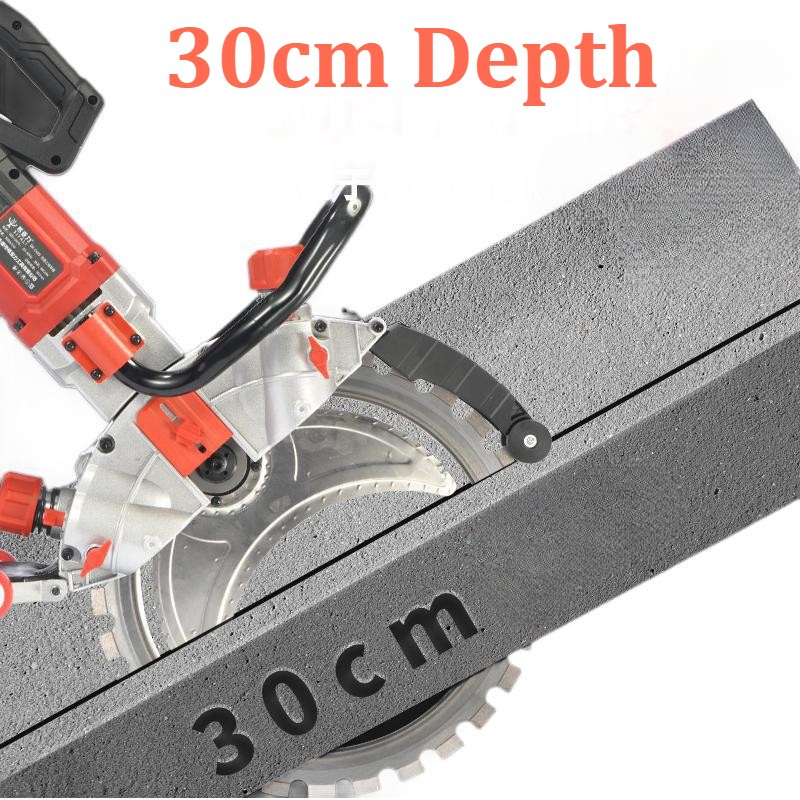 Ring Saw 30cm Depth Concrete Wall Cutting Machine With 1.5m/2m Guide Rail 9500W gallery