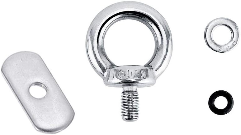 4-Pack Stainless Steel Eyelets for Watercraft Accessories - Rust-Resistant gallery