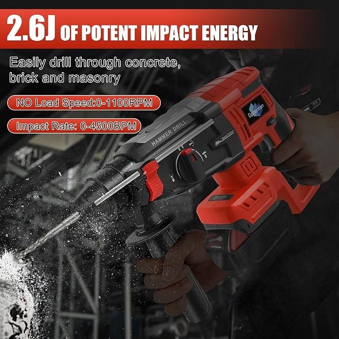 Cordless Rotary Hammer Drill (Tool Only) Compatible with Milwaukee M18 gallery