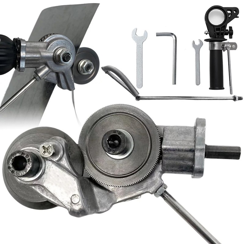Electric Drill Plate Cutter Sheet Metal Nibbler Precise Cutting Sheet Cutter US gallery