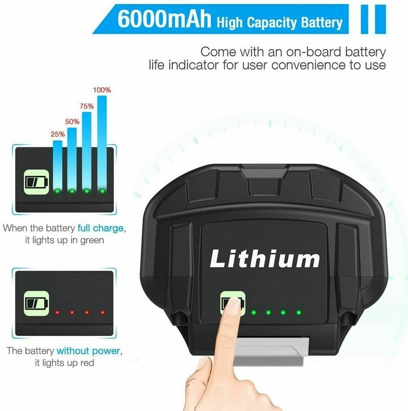 For Ryobi OP40602 40V 6Ah High Capacity HP Lithium Battery With LED OP4050 gallery