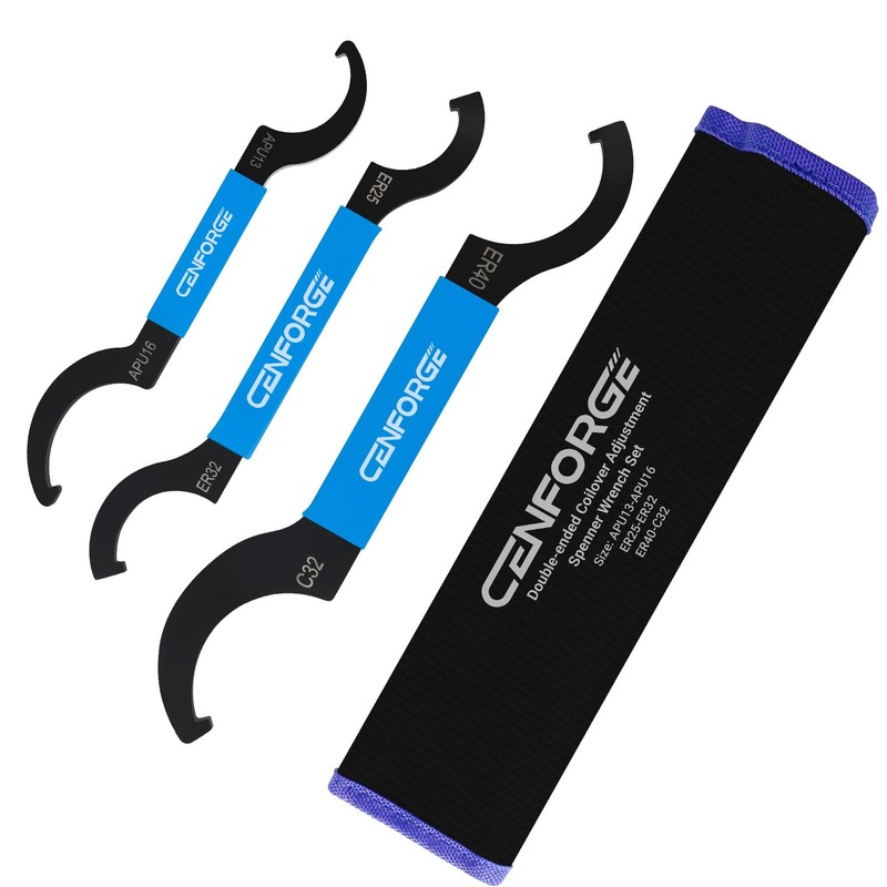Double Ended Spanner Adjustment Wrench Set 3PC for Coilover