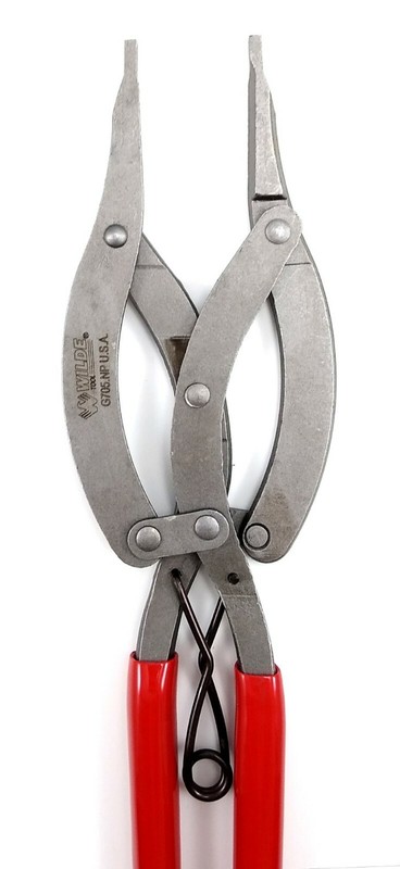 Wilde 10” Straight Compound Lock Ring Pliers Snap Retaining Made in USA gallery