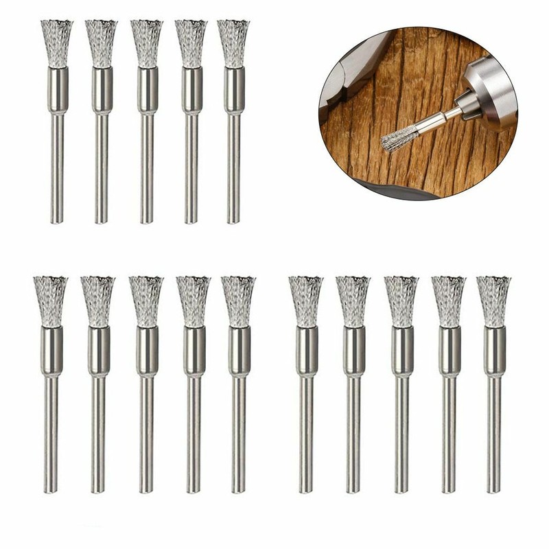 Stainless Steel Wire Brush Set Dremel Tool Rotary Die Grinder Removal Wheel 2019 gallery