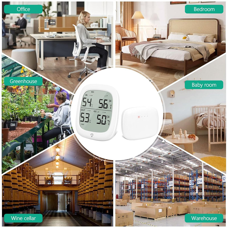 Indoor Outdoor Thermometer Wireless, outside Digital Thermometer Humidity with I gallery
