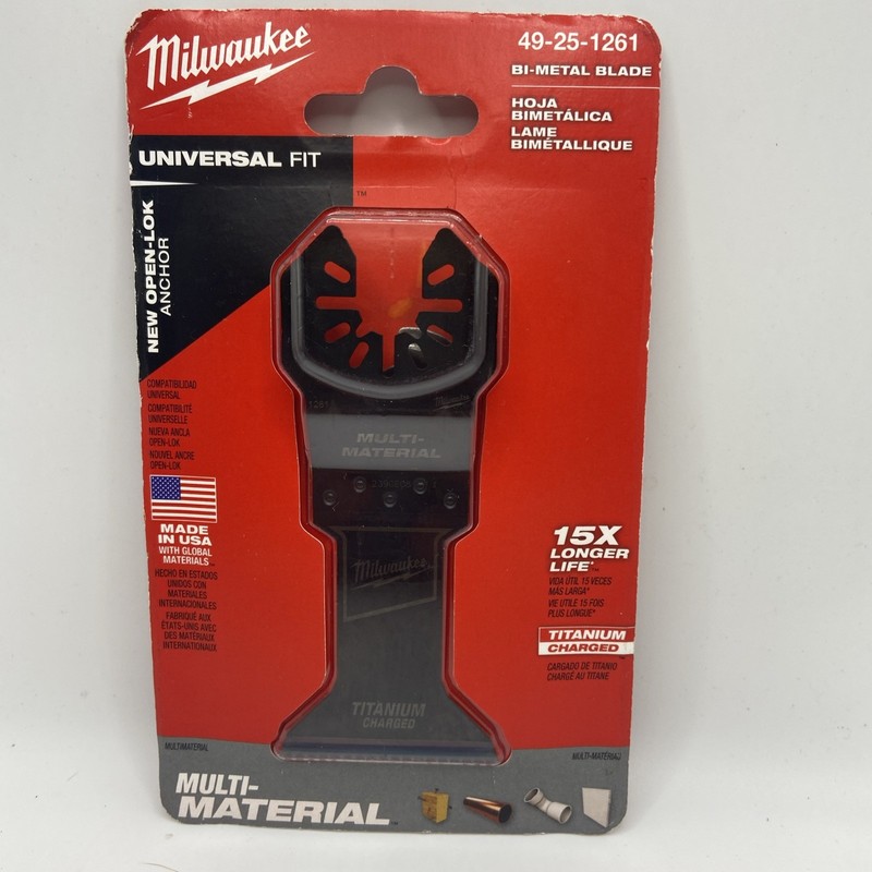 MILWAUKEE UNIVERSAL FIT OSCILLATING TOOL BLADE # 49-25-1261 Multi Material