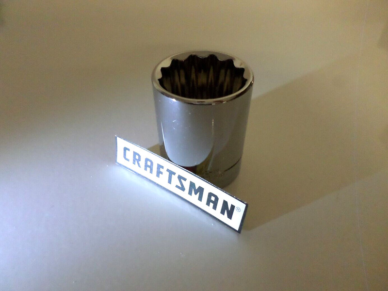 NEW Craftsman 1/2″ Std Socket 6pt or 12pt, Choose Sizes 9-29mm, 3/8-1 1/8″ SAE