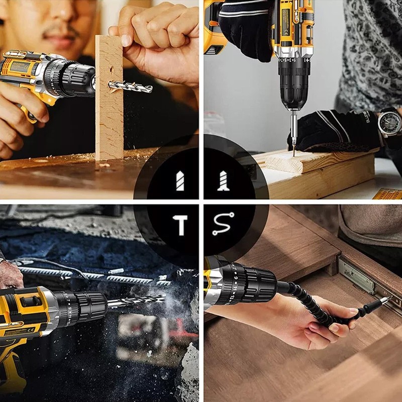 24V Cordless Drill Set Electric Power Drill 34Pcs with 3/8 Inch Keyless Chuck gallery