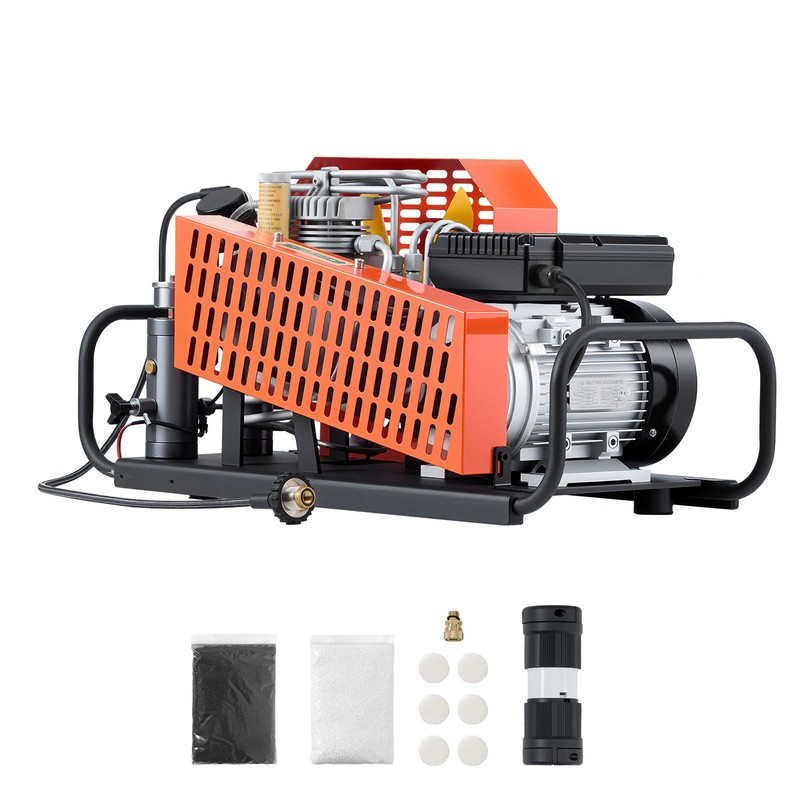 PCP Air Compressor 4500PSI/30Mpa Four-Cylinder Scuba Tank Air Compressor