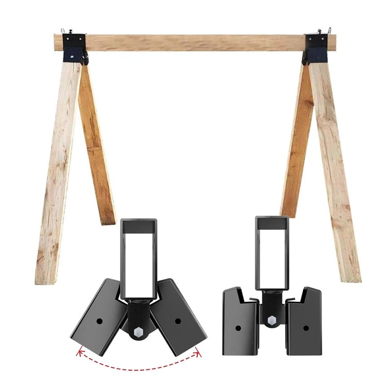 AR500 Target Stand Kit 2-Pack Saw Horse Brackets 2×4 Heavy Duty Steel Sawhorse
