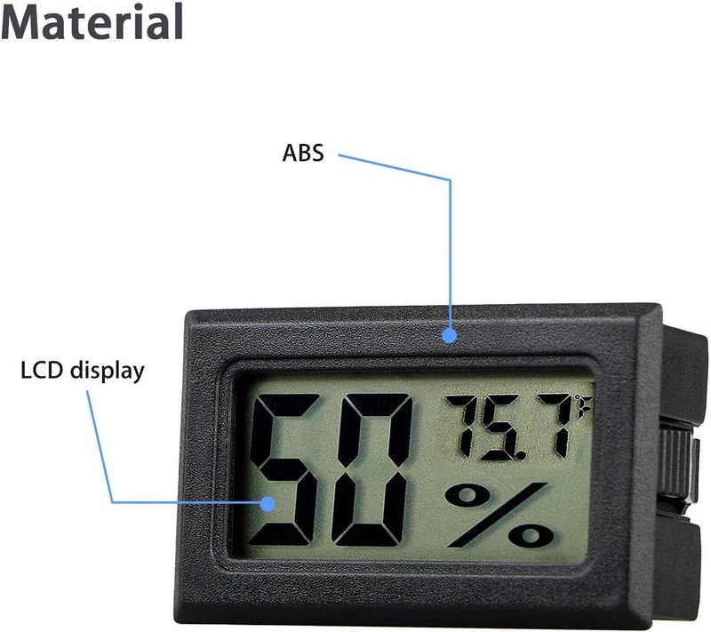 Termometro higrometro digital mini pack4 lcd fahrenheit reptiles tarros guitarra gallery