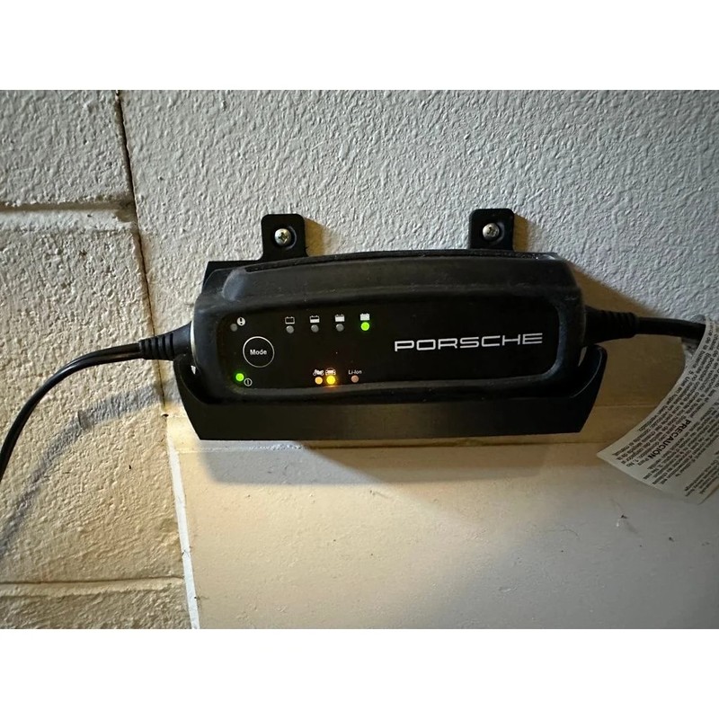 CTEK Battery Charger Wall Mount Holder (Porsche Branded) -Black color