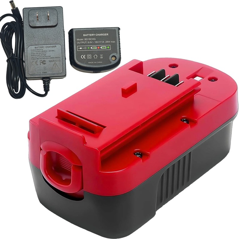 1x Battery+Charger for Black & Decker HPB18 18 Volt 4.5 Ah HPB18-OPE 244760-00