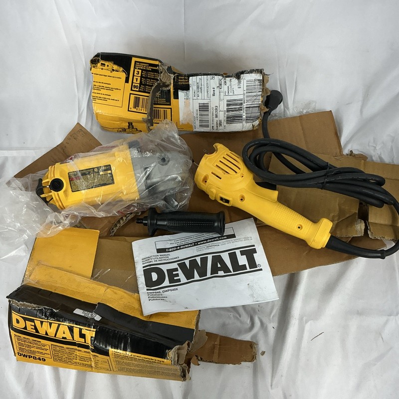 DeWalt DWP849 120V 12 Amp Variable Speed 7-9″ Corded Polisher Used