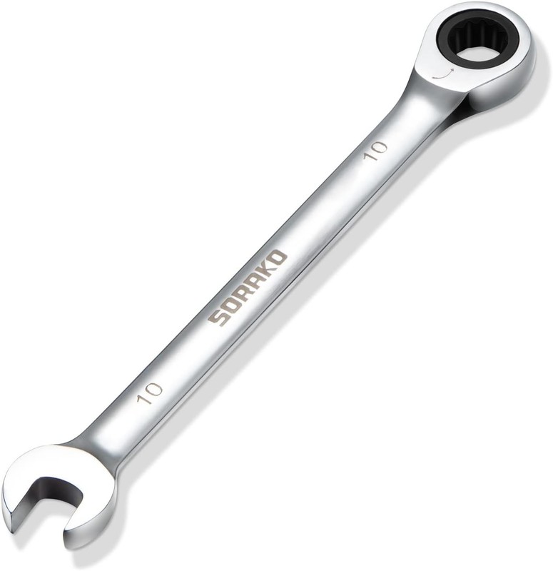 10mm Ratcheting Combination Wrench Chrome Vanadium Steel Gear Wrench Industrial