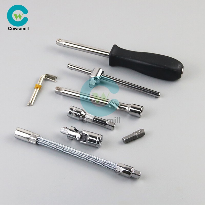 46pcs Metric Socket Set 1/4" Drive Screwdriver Set Ratchet Torx Hex Wrench Bit gallery