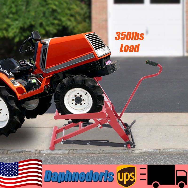 350lbs Lawn Mower Lift Hydraulic Jack For Lawn Mowers 25.4in Lift Height Q235