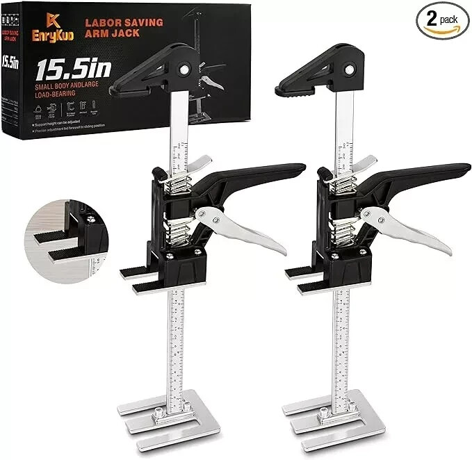 EnryKuo Arm Jack, 15.5″, 2 Pack – New – Multifunctional Furniture Lifter Jacks