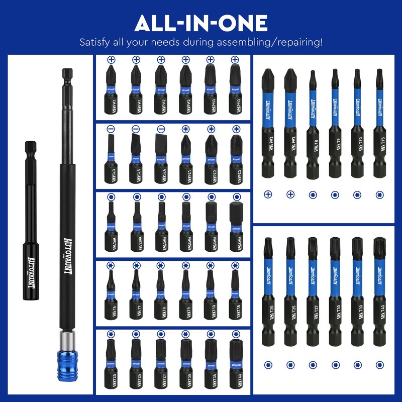 80PC Magnetic Impact Nut Driver Screwdriver Adapter Set MM Inch 1/4 Quick Change gallery