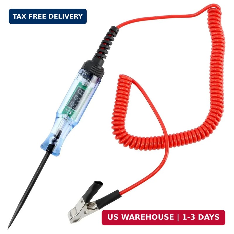 Test Light Automotive,Digital LED Circuit Tester 3-48V DC Car Electrical Test Pe