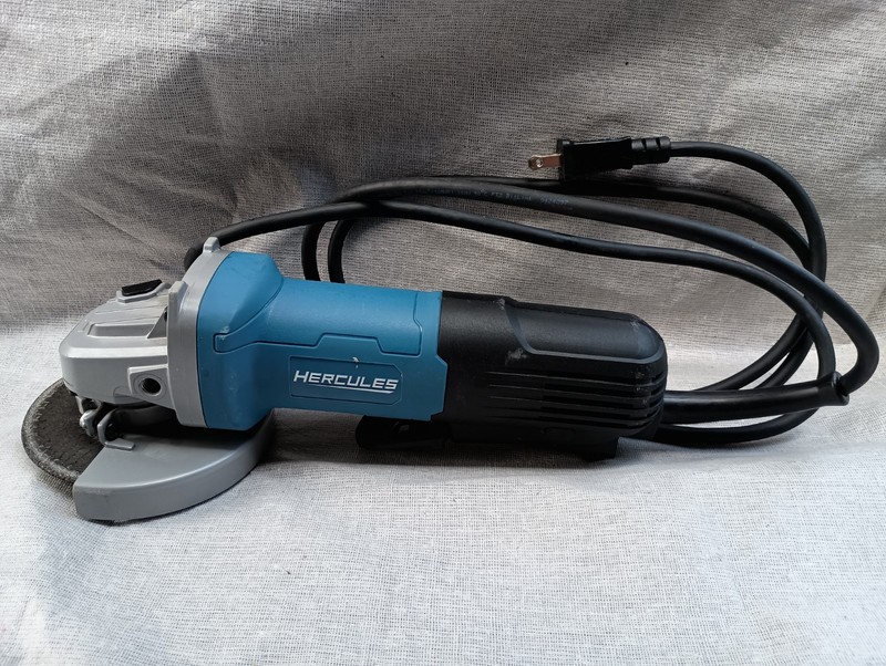 Hercules Angle Grinder Blue HE61P 11 Amp 4-1/2" Heavy Duty Corded - Used Once! gallery