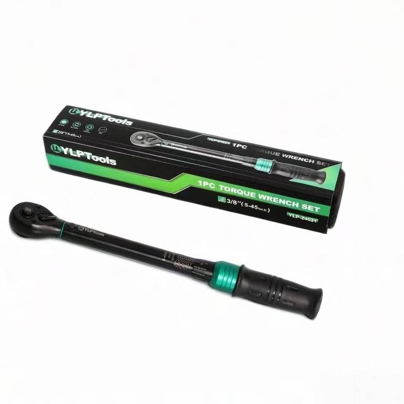3/8-Inch Drive Click Torque Wrench 5-45 ft-lb 6.8-61 Nm 90-Tooth Dual-Direction