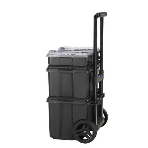 HART Stack System, Mobile Tool Storage and Organization, Black & Blue-M129 gallery