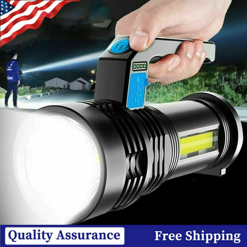 9900000LM LED Flashlight High Lumens Tactical Flash Light USB Rechargeable Torch