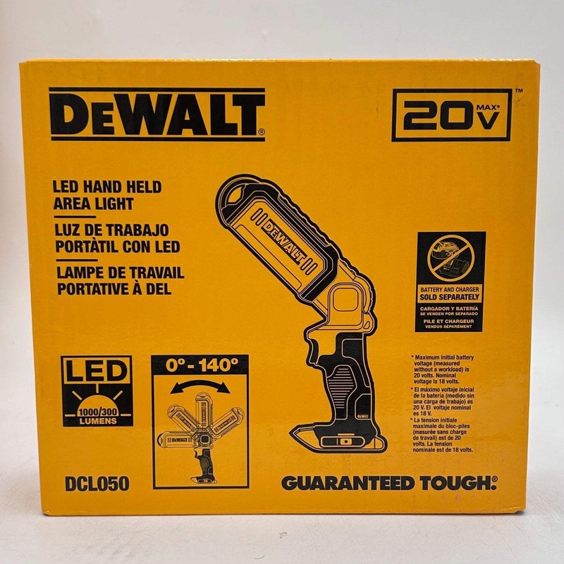 New DeWalt DCL050 20V MAX LED Hand Held Area Light