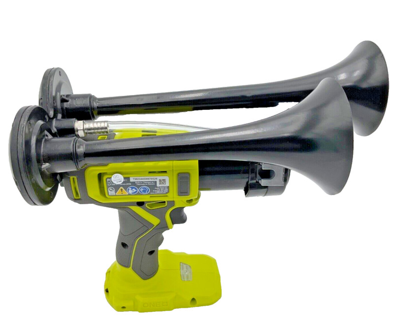 For Ryobi 18V Drill Train Horn Dual Black Air Trumpets INCLUDES Battery +Charger gallery