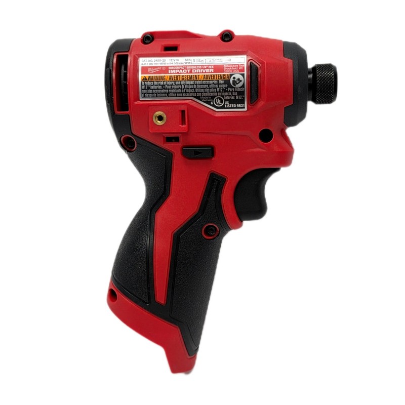 Milwaukee 3450-20 M12 12 Volt 1/4" Hex Subcompact Brushless Hex Impact Driver gallery