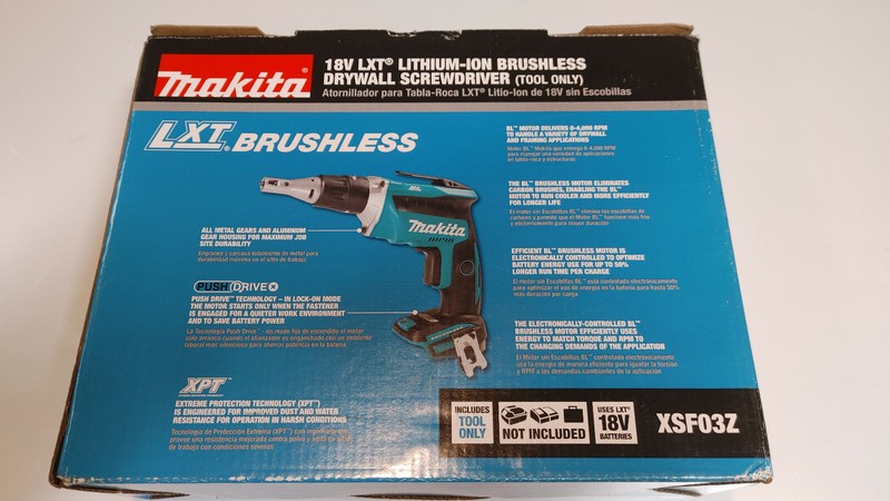 Makita 18-Volt LXT Lithium-Ion Brushless Cordless Drywall Screwdriver with Push gallery