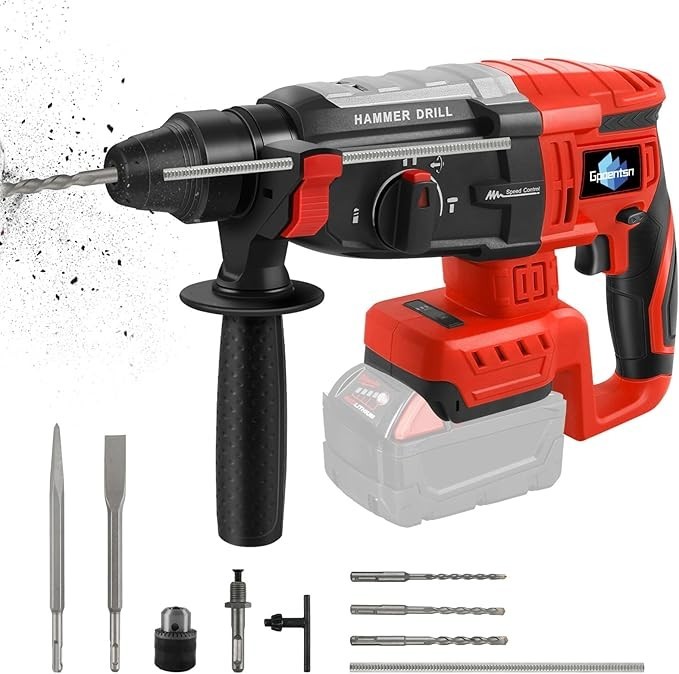 Cordless Rotary Hammer Drill (Tool Only) Compatible with Milwaukee M18