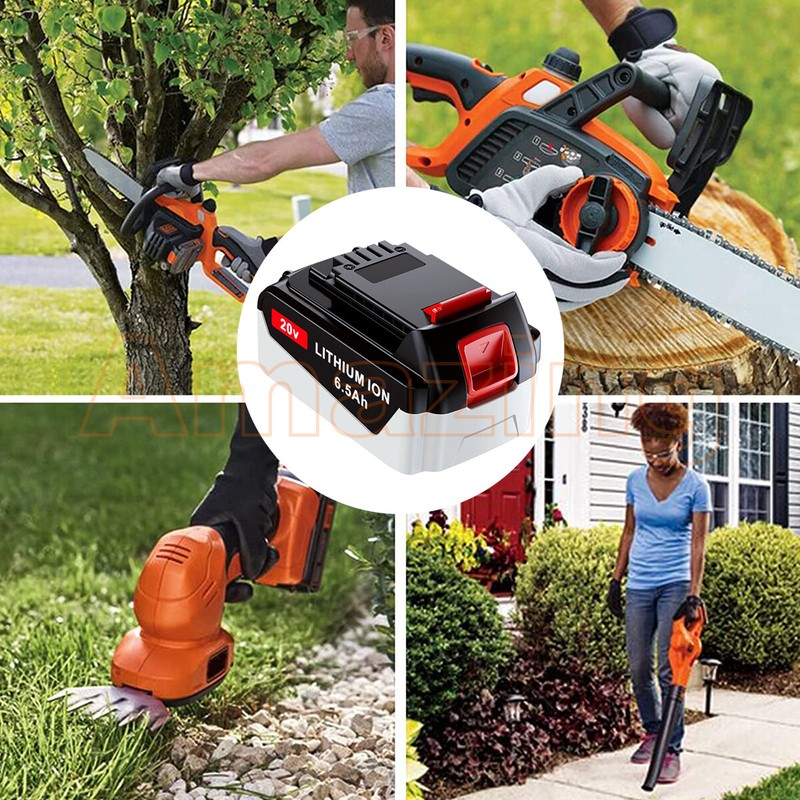 New 6.5Ah 4Ah For Black and Decker 20 Volt Li-ion Battery LBXR20 LST220 LBX20 US gallery