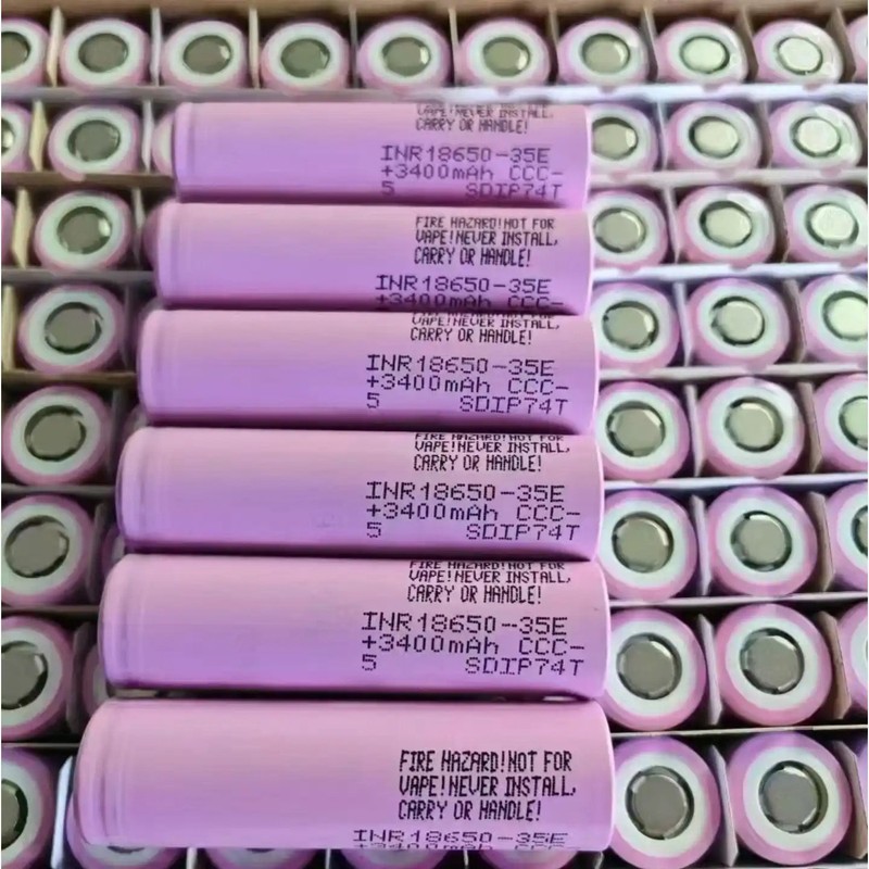 Samsung 35E Rrechargeable Battery 3.6v 3.5AH 8/13a 4pcs Overstock